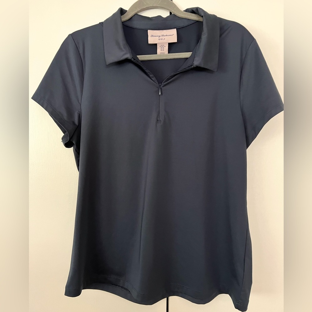 Tommy Bahama dusty blue/grey golf polo, size XL